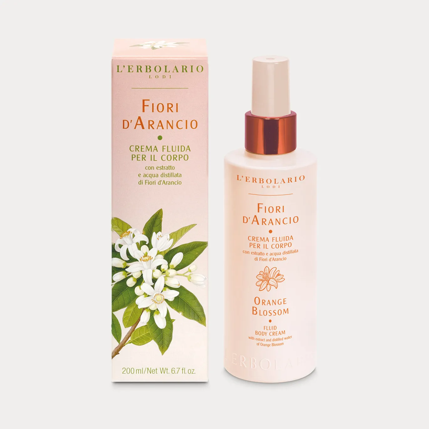 Crema Fluida per il Corpo Fiori d'Arancio