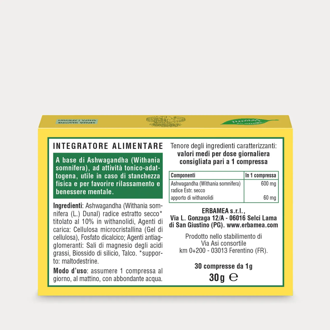 Integratore Ashwagandha