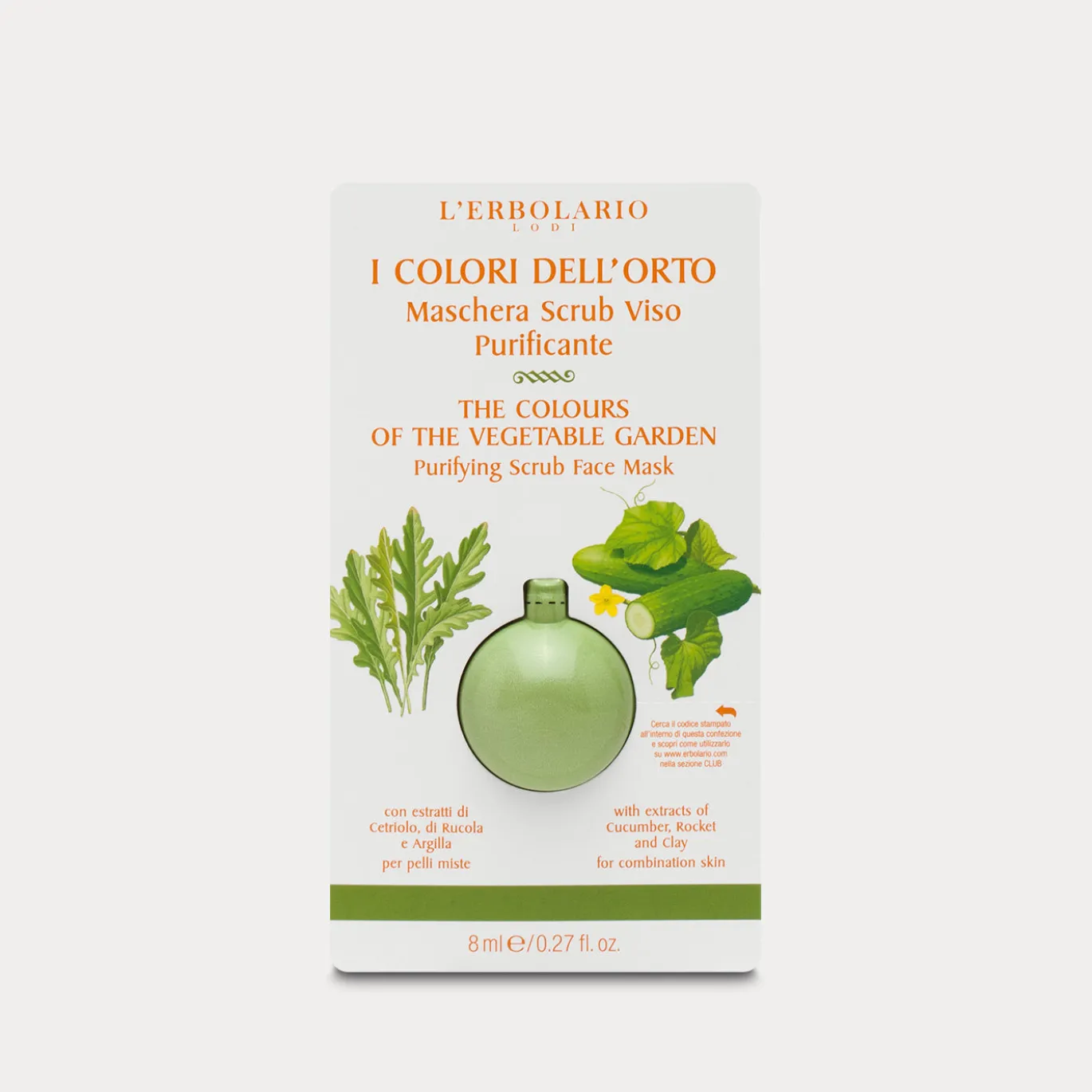 Maschera Scrub Viso Purificante I Colori dell'Orto